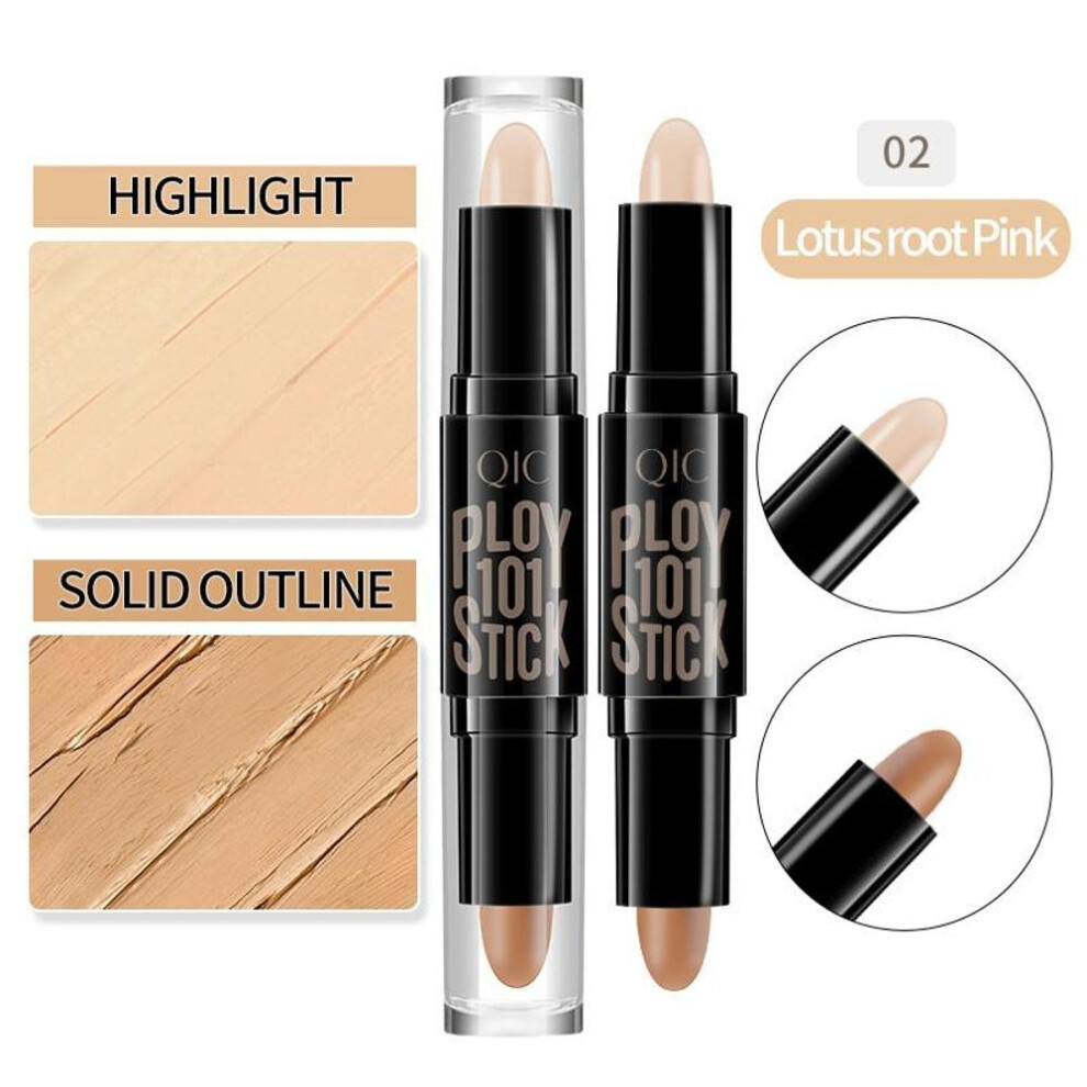 (02) Face Professional Foundation Concealer Pen Long Lasting White Dark Circles Corrector Contour Eye Stick Pencil Cosmetic Makeup