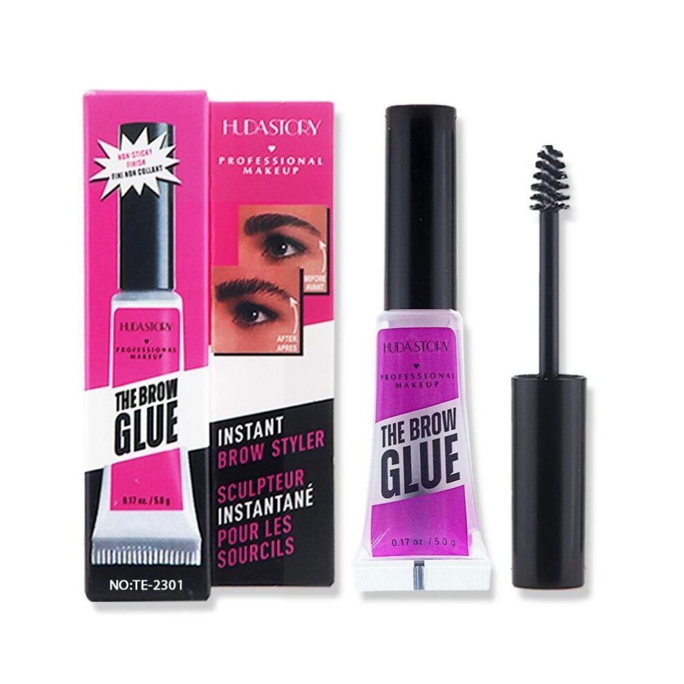 (BROW GLUE) Transparent Waterproof Wild Eyebrow Gel Eyebrow Shaping Plastic Glue Natural And Lasting Eyebrow Makeup