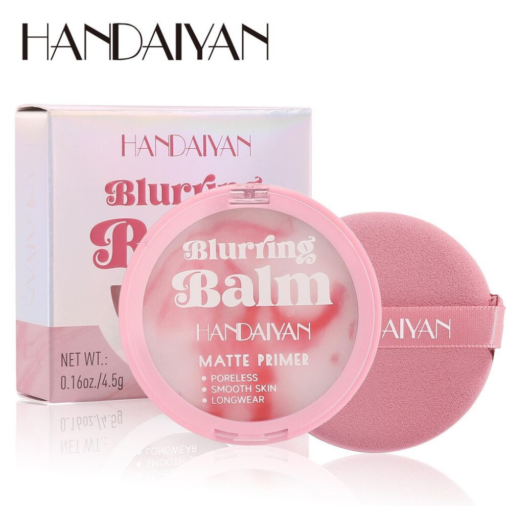(1Pcs) Makeup Setting Powder Matte Primer Face Balm Makeup Long Lasting Waterproof Cosmetic Oil Control Concealer Waterproof And Sweat Proof Pressed Powder