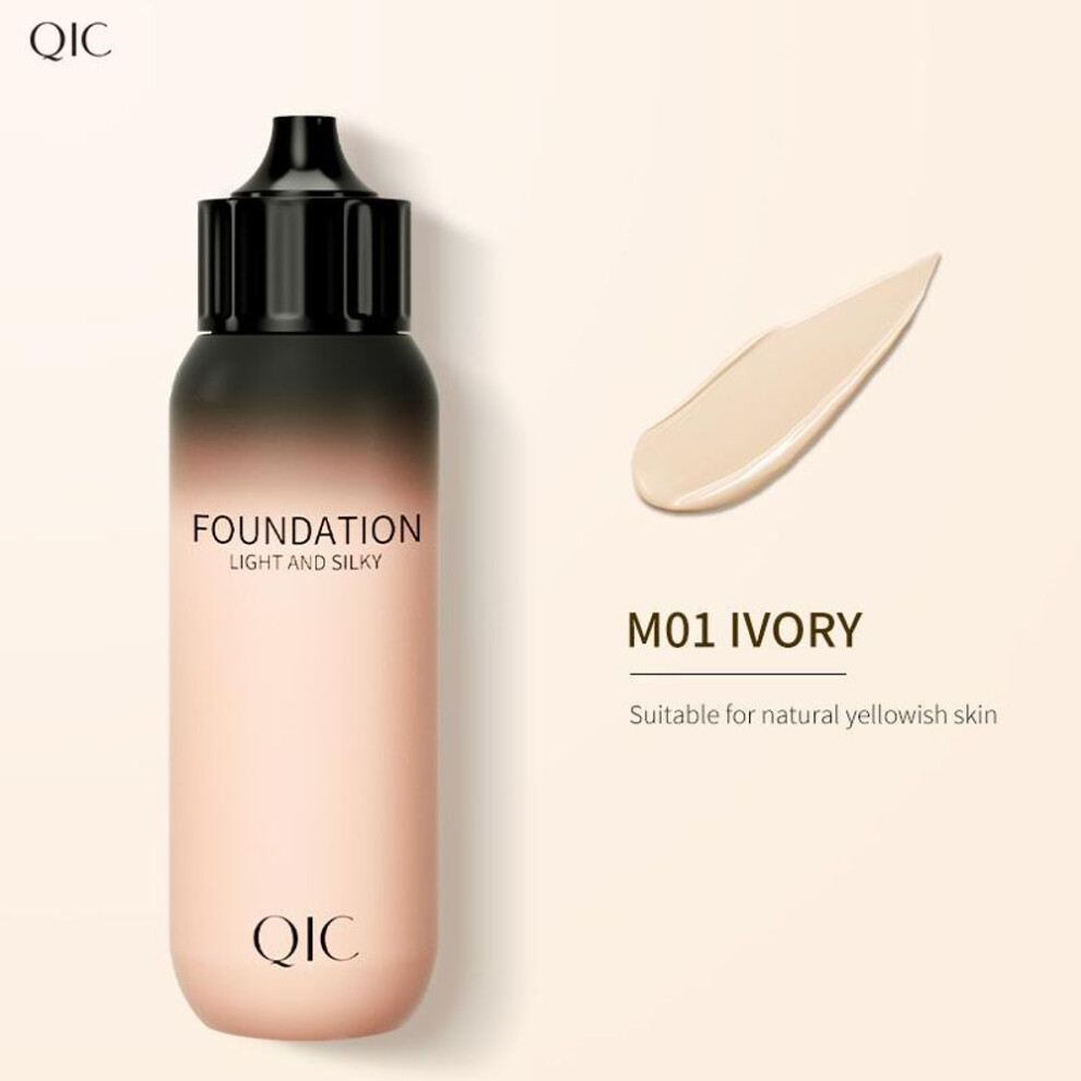 (01) Matte Foundation Cream Concealer Full Coverage Moisturizing Face Dark Circle Liquid Long-lasting Eye Corrector Primer Makeup