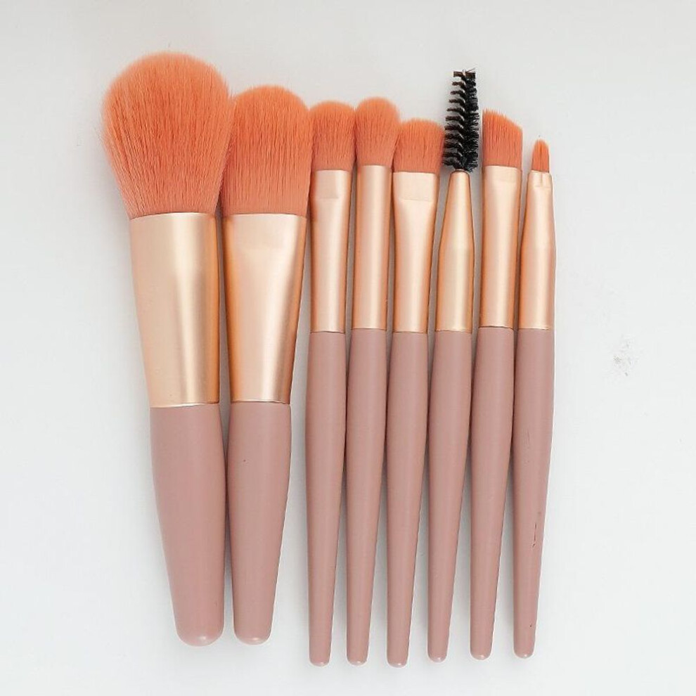 (pink, China) 8pcs Professional Makeup Brushes Set Cosmetic Powder Eye Shadow Foundation Blush Blending Concealer Beauty Make Up Tool Brushes