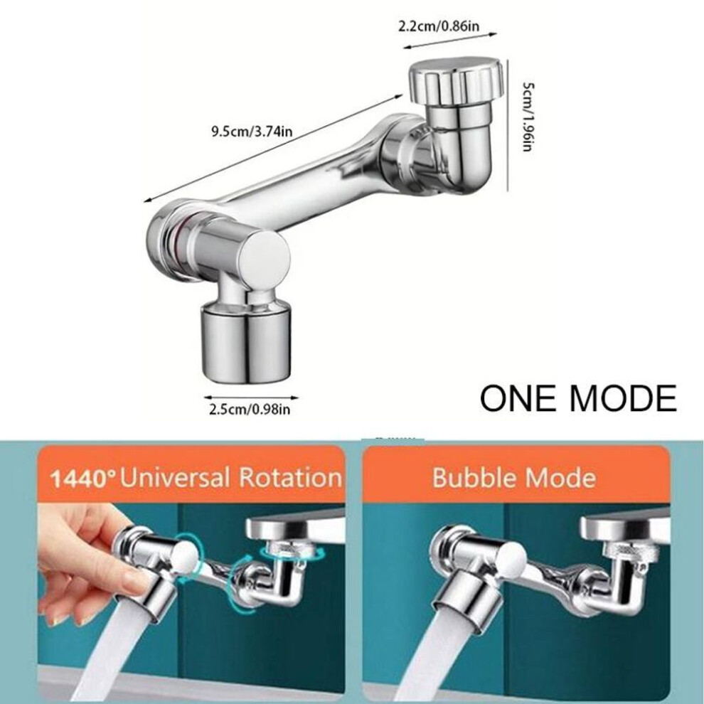 (grey, One mode) Universal Rotation 1440 Faucet Sprayer Head For Extension Faucets With Aerator Bubbler Nozzle For Kitchen Tap Washbasin And Robot Arm