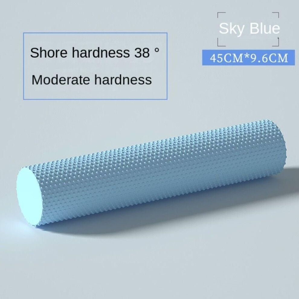 (blue, 45/9.6cm) High Density Yoga Pilates Foam Roller Eva Foam Fitness Yoga Column  Fitness
