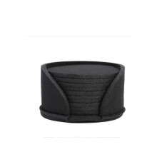 (black, 10cmx10cmx0.3cm) 10pcs Round Felt Coaster Dining Table Protector Pad Heat Resistant Cup Mat Coffee Tea Hot Drink Mug Placemat Kitchen Accessories