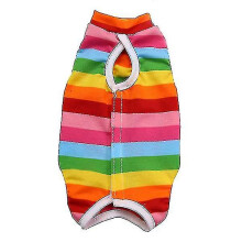 (XL, Multicolor) Cat Sterilization Clothes Cat Recovery Suits Cotton Recovery Body Wraps Breathable Kittens Recovery Clothes For Cats
