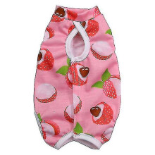 (L, Red) Cat Sterilization Clothes Cat Recovery Suits Cotton Recovery Body Wraps Breathable Kittens Recovery Clothes For Cats