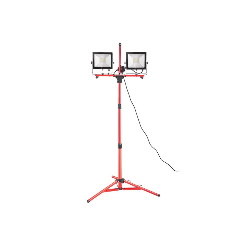 Vevor TGDMCLED10000L61XV1 10000 lm Dual-Head LED Work Light with 27.6 in.-68.1 in. Adjustable & Foldable Tripod Stand