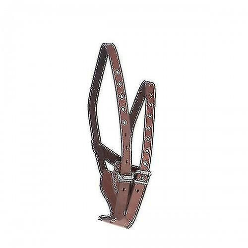 (Full) Leather Anti-crib Horse Collar
