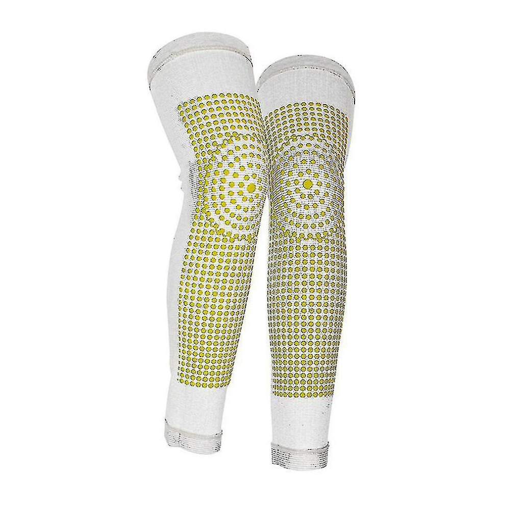 Grey (L, ) 1 Pair Self Heating Leg Warmer Knee Brace Support Winter Thermal Therapy Arthritis Protector