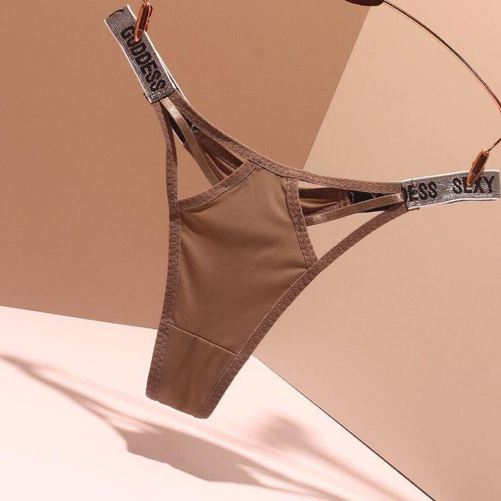 (camel, One Size) "2024 New Hot Ice Silk Thong Seamless Yoga Shorts, Sexy & Breathable, Pure Cotton Crotch, Summer Thin"
