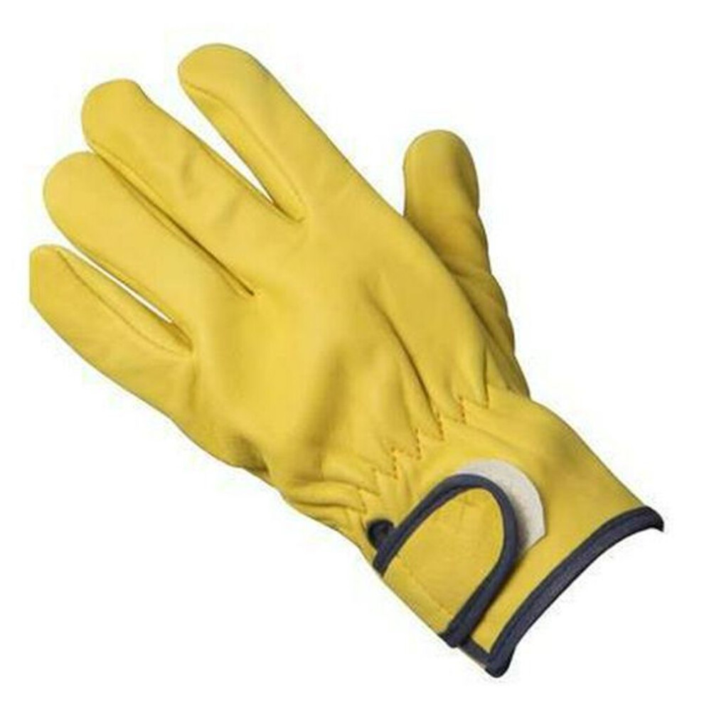 (yellow, Velcro Regular Style) Sheepskin Welder Work Gloves: Wear-resistant, Breathable, Heat Insulated Labor Protection Gloves