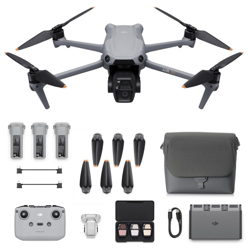 DJI Air 3S Drone Fly More Combo With RC-N3 Controller