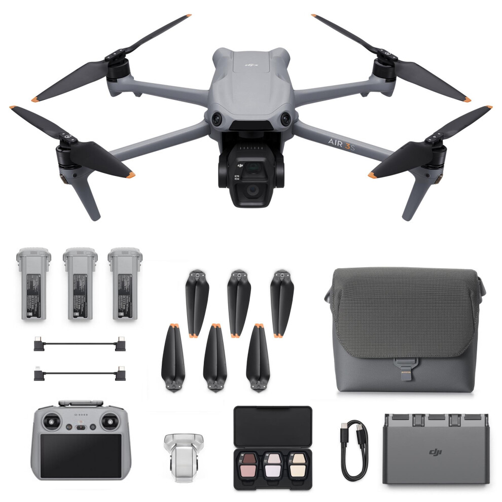 DJI Air 3S Drone Fly More Combo With RC-2 Controller