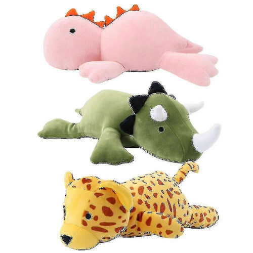(pink)Cute Dinosaur Weighted Plush - Calming Throw Pillow 1