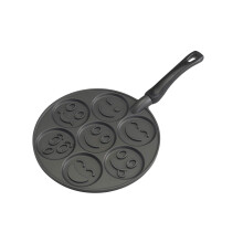 Nordic Ware Smiley Face Pancake Pan Silver, 10 12 inch diameter