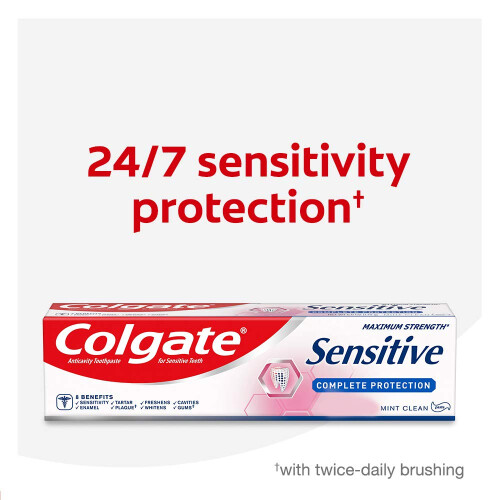 Colgate Pasta de Dentes Colgate Sensível, Proteção Completa, Menta - 170g (Pacote de 3) 2