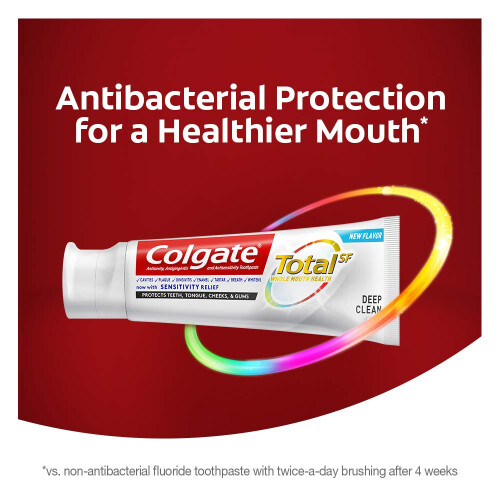 Colgate Dentifricio Colgate Total, Deep Clean, 5,1 once, 2 pezzi 2