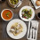 Tabletops Gallery Embossed White Porcelain Round Dinnerware - Bloom 12 Piece Dinnerware Set 2