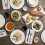 Tabletops Gallery Embossed White Porcelain Round Dinnerware - Bloom 12 Piece Dinnerware Set 4
