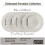 Tabletops Gallery Embossed White Porcelain Round Dinnerware - Bloom 12 Piece Dinnerware Set 3