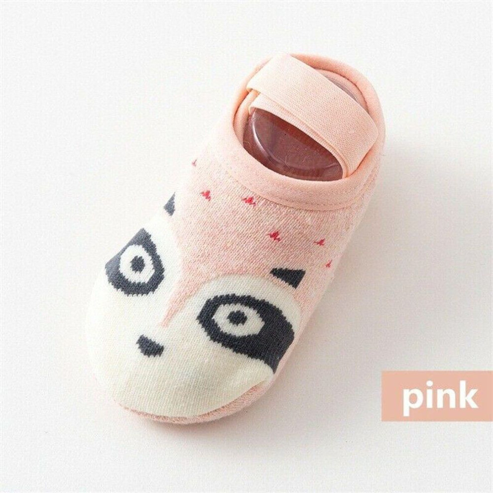 (pink, M) Socks Baby/Kids Shoes Cotton Cartoon Slipper Floor Toddler Non-slip Cute