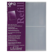 CR Gibson QP-12 Liten Receptbok Pocket Page Påfyllning 20 ark