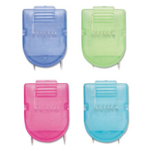 ADVANTUS Panel Wall Clip for Fabric Panels, Standard Size, 40-Sheet Capacity, Pack of 20, Assorted Cool Colors (75307)