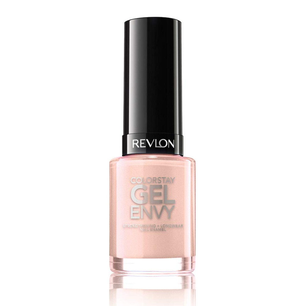 Revlon ColorStay Gel Envy Longwear Nail Polish  with Built-in Base Coat & Glossy Shine Finish  in Pink  105 Bet On Love  0.4 oz