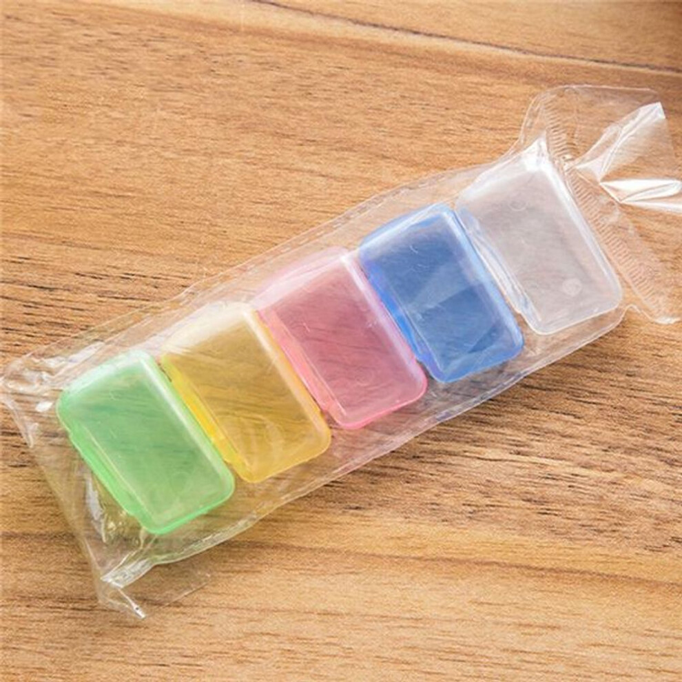 5pcs/set Portable Travel Toothbrush Head Cover Colorful Toothbrush Case
