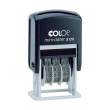 COLOP S120 Mini Dater Stamp - Black Ink | 104834 | 4mm Adjustable Self