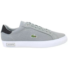 (UK 9.5) Lacoste Power Court 2.0 Men's Trainers Grey/Black