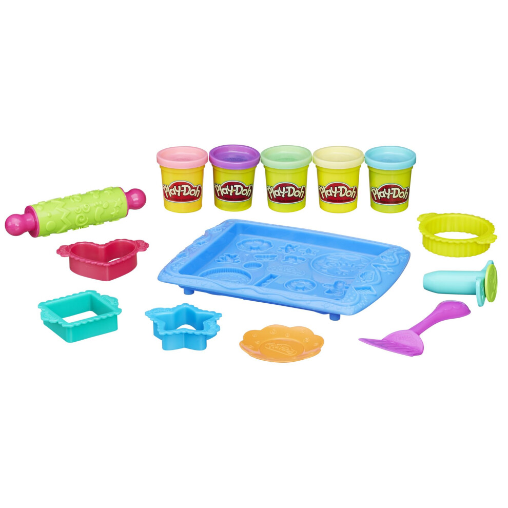 Play-Doh Kitchen Creations Cookie Creations Play Food Set Per Bambini Dai 3 Anni In Su Con 5 Colori Play-Doh Atossici (Esclusiva Amazon)