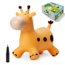 HotMax Bouncy Horse Gonfiabile a Forma di Animali Rimbalzanti per Bambini Piccoli o Bambini, Giocattolo di Gomma per Saltare, Regalo di Compleann