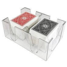 Yuanhe 6 Deck clear canasta Spillekortbakke