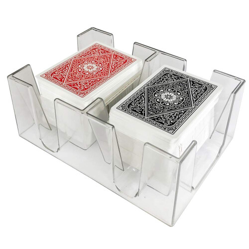 Yuanhe 6 Deck clear canasta Spillekortbakke