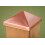 4x4 Post Point Cap - Solid Koppar (3-1/2" x 3-1/2") - 10 Pack 1