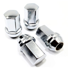 Zestaw 24 Veritek 14x1,5 mm OEM Styl fabryczny 1,80 cala Dlugosc 7/8 22 mm Hex Duplex Duze siedzisko zoledziowe Wymiana szerokiej podstawy Chromowane