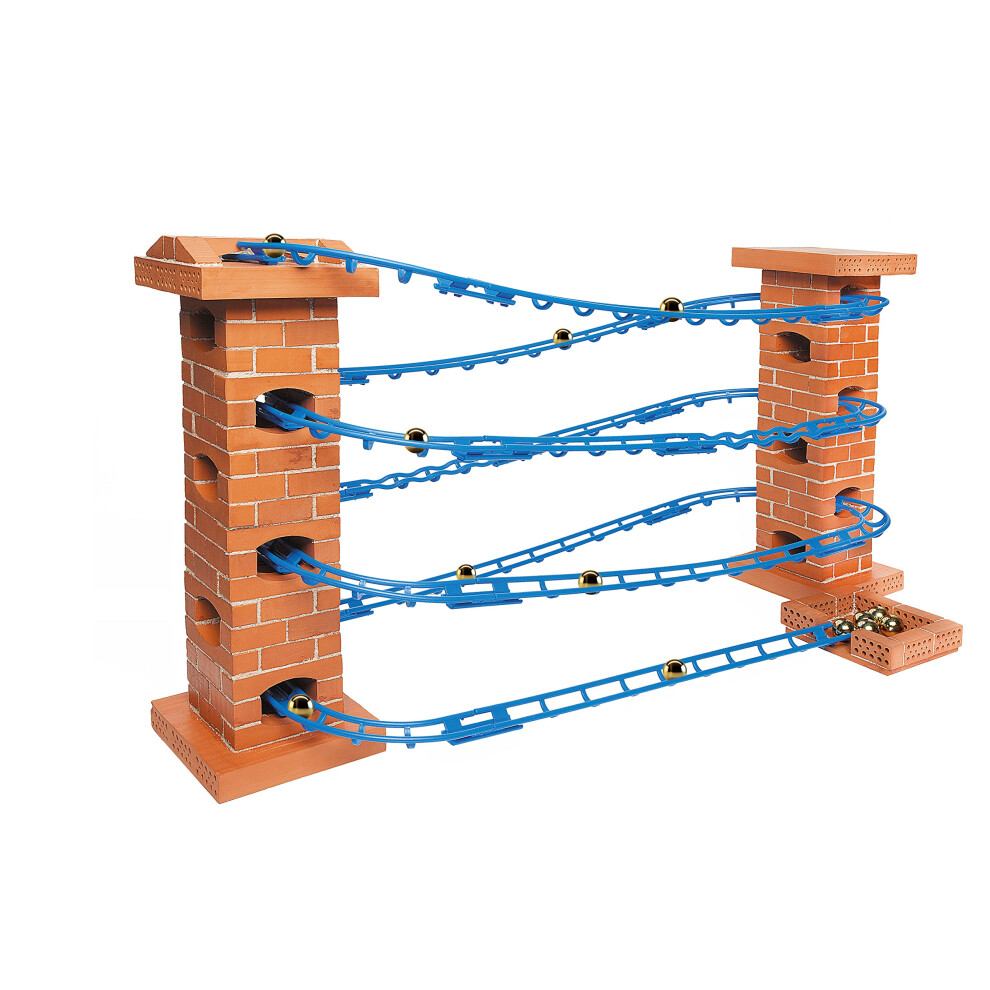 Teifoc Run N' Roll Marble Run Construction Set E Giocattolo Educativo - Introduzione All'ingegneria E All'apprendimento Stem Terracotta 800