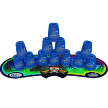 Speed Stacks | Sport Stacking Set, Blau - 12 Becher, mit GX Timer und Matte | WSSA Genehmigt