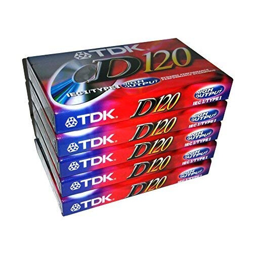 TDK Dynamic Performance D120 High Output IEC I / Type I  5 Pack audio kazety