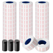 30 rotoli 15000 pezzi Etichette bianche per pistola per prezzo per etichettatrice Mx-5500 Etichette bianche Pr