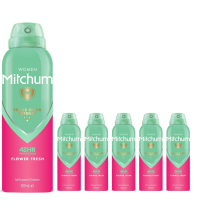 (6 x 200ml Flower Fresh ) 6 x 200ml Mitchum Women Deodorant Spray