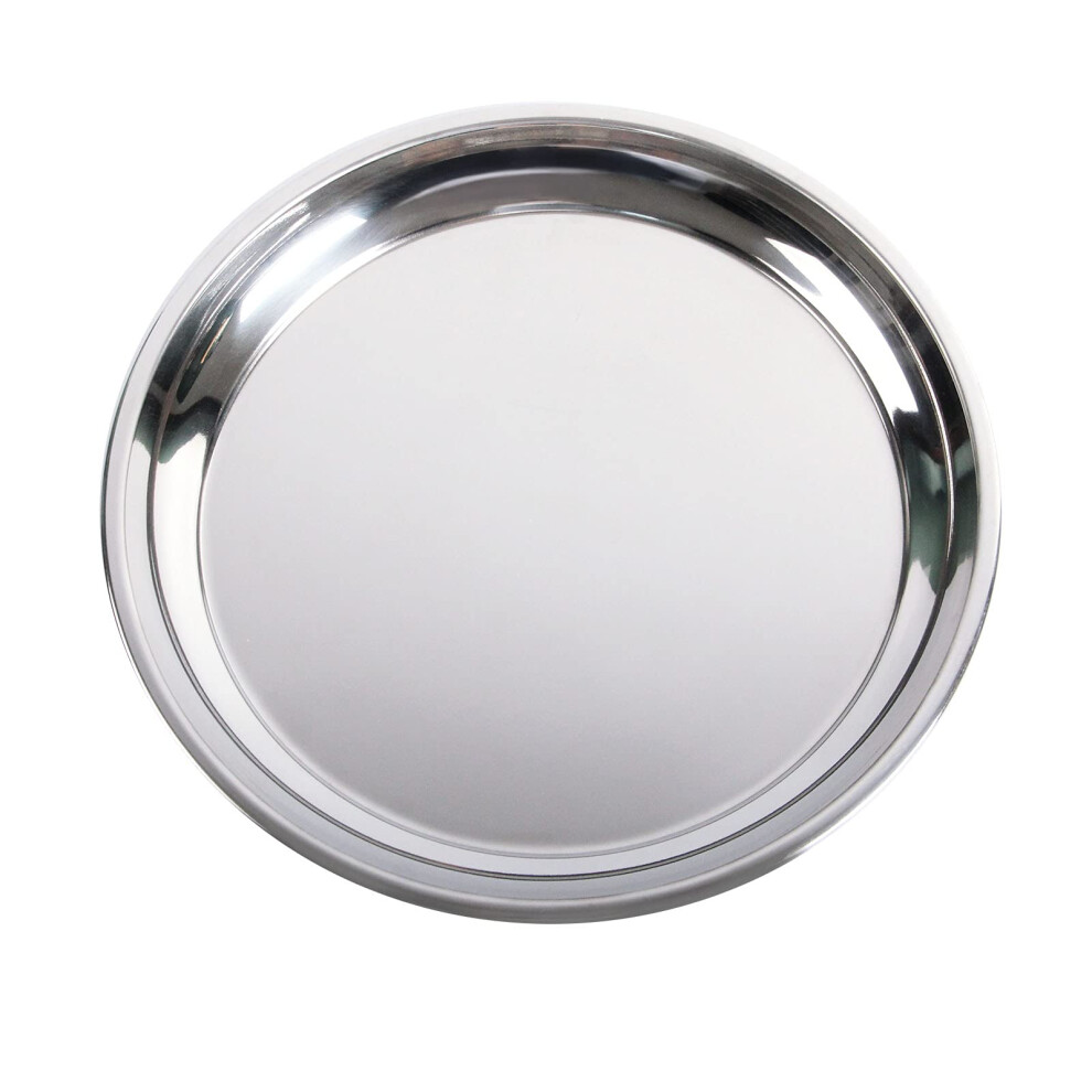 14 In Stainless Steel Roasting Pan, Stainless Steel Heavy Duty Kitchenware Round Roaster Pan Large XLarge Big Green Egg Drip Pan for Turkey Baking,Ro