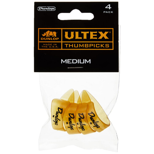 Dunlop JIM DUNLOP 9072P Ultex Thumbpicks  Medium  4/Player's Pack