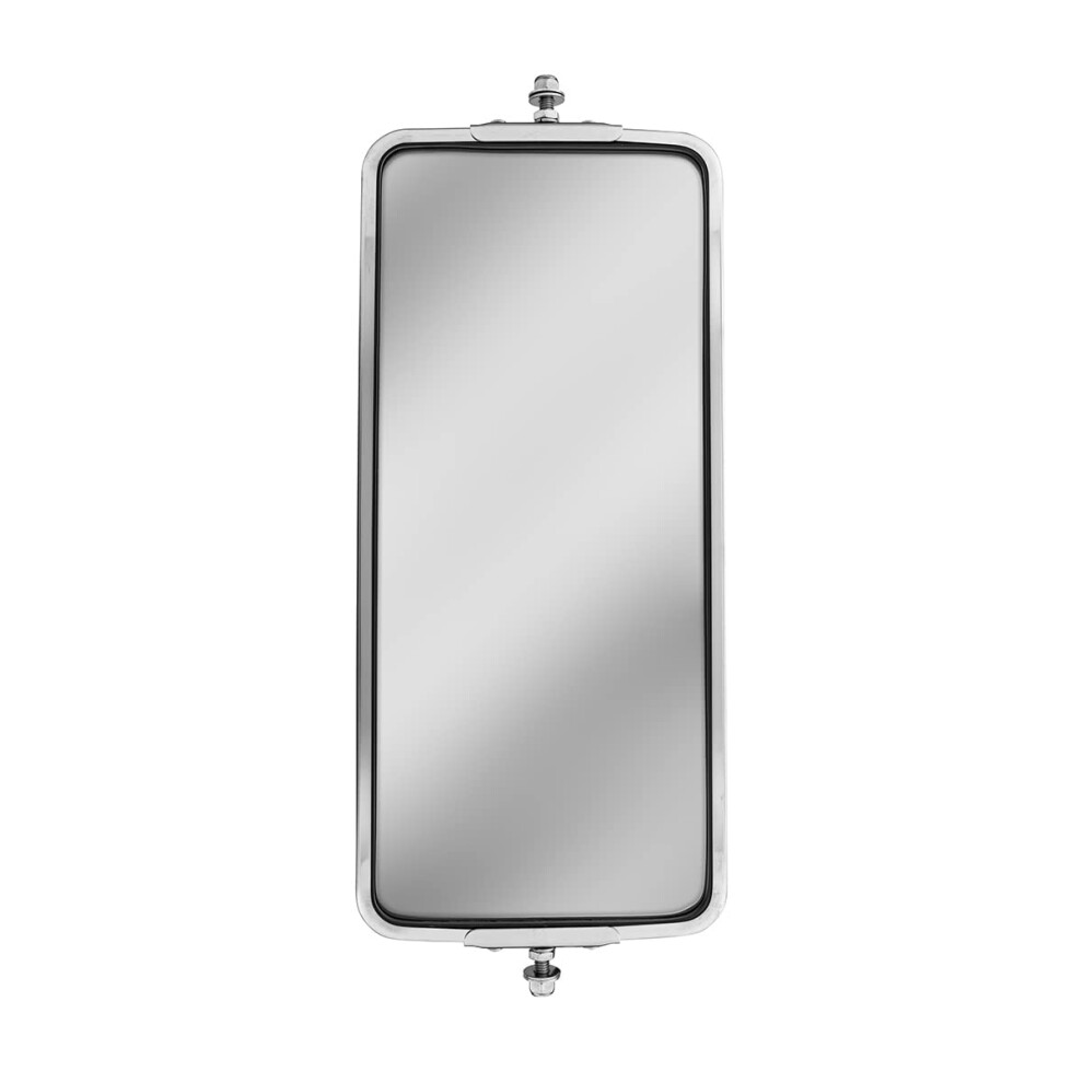 United Pacific 7" X 16" Stainless West Coast Mirror - Heated Peterbilt Kenworth Freightliner 710270600267