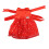 Roupas e Acessórios para Bonecas de 18 Polegadas - Bonito Vestido Vermelho com Bolinhas 4