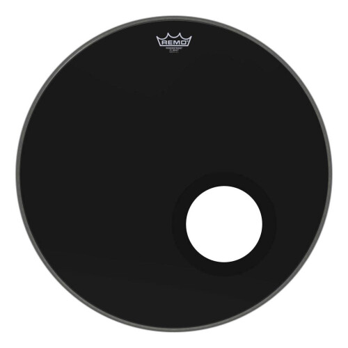 Pelle per grancassa Remo Powerstroke P3 Ebony - 5"""" Black DynamO 22""""