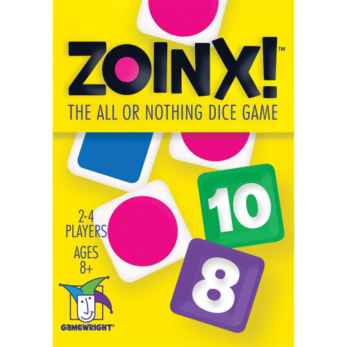 Gamewright Zoinx - All eller Nothing Dice Game Multi -Colored 5 """" 1
