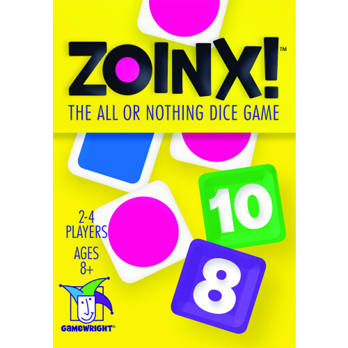 Gamewright Zoinx - All eller Nothing Dice Game Multi -Colored 5 """" 2