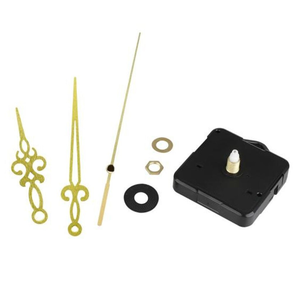 (golden) Diy Silent Wall Quartz Clock Movement Mechanism Replacement Tools Parts Set